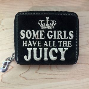 Juicy Couture Velvet Wallet “Some Girls Have all the Juicy”✨